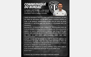 COMMUNIQUÉ DU BUREAU (1 MARS)