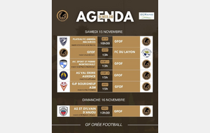 ⚫🩷 AGENDA DU WEEK-END GFOF 🩷⚫