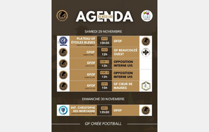 ⚫🩷 AGENDA DU WEEK-END GFOF 🩷⚫