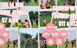 🩷 TOURNOI DU SCOL JEUDI 14 MAI ET SAMEDI 16 MAI ⚫