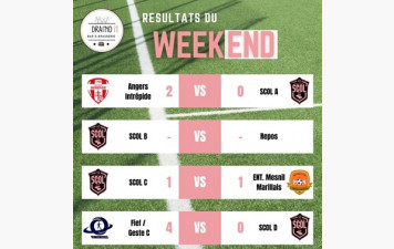 🩷 RÉSULTATS DU WEEK-END ⚫