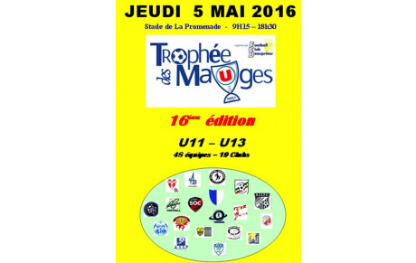 TROPHE DES MAUGES: U13 Vainqueurs du niv 2, U11 frustés en niv 1...