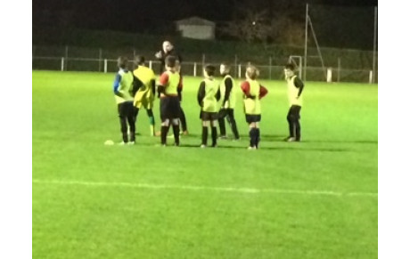 Les U11 démarrent le spécifique...