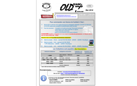 Licences 2018 2019