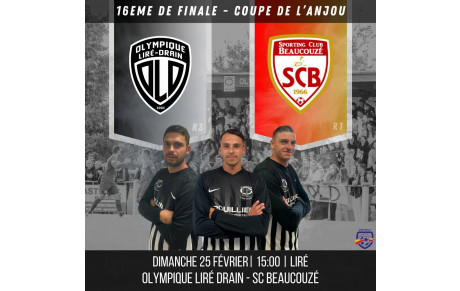 SENIORS A : COUPE DE L'ANJOU (24 FÉVRIER)