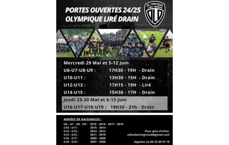 PORTES OUVERTES JEUNES OLD (23 MAI)