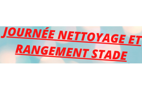 NETTOYAGE STADE (28 JUIN)