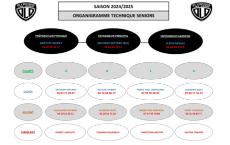 ORGANIGRAMME TECHNIQUE SENIORS 2024/2025 (11 JUILLET)