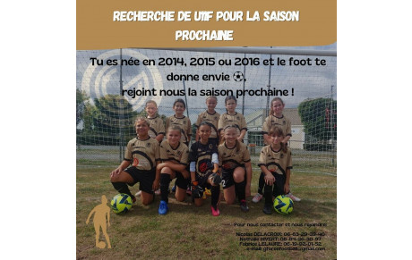 RECHERCHE JOUEUSES U11F GFOF (12 JUILLET)