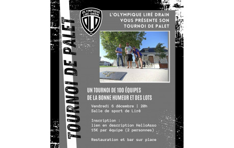 TOURNOI DE PALETS DU CLUB (13 NOVEMBRE)