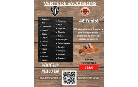VENTE DE SAUCISSONS