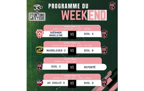 🩷Programme du Week-end⚫