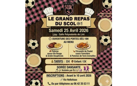 🩷GRAND REPAS DU SCOL ⚽🍴⚫